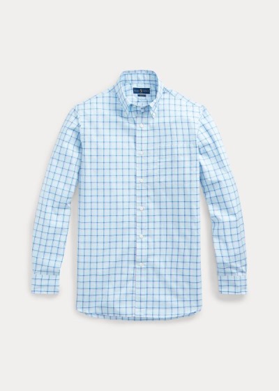 Men's Polo Ralph Lauren Classic Fit Plaid Poplin Shirts | 018532QTE